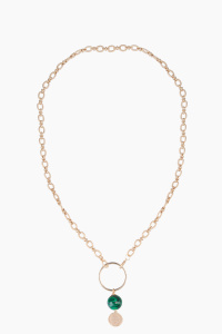 Колье из микса полудрагоценных и искусственных вставок (бижутерия)