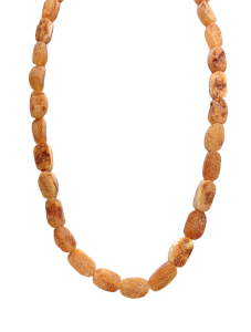 Бусы из необработанного янтаря (бижутерия)