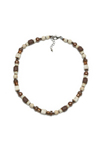 Бусы из микса полудрагоценных и недрагоценных вставок (бижутерия)