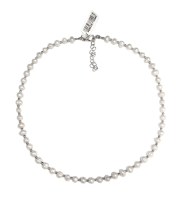 Колье из микса полудрагоценных и искусственных вставок (бижутерия)