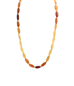 Бусы из натурального янтаря (бижутерия)