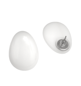 Серьги-пусеты из муранского стекла (бижутерия)