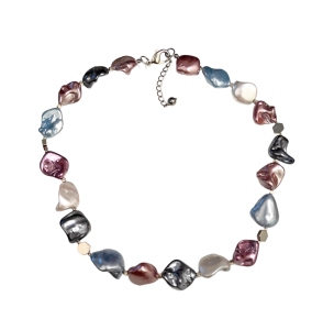 Бусы из микса полудрагоценных вставок (бижутерия)