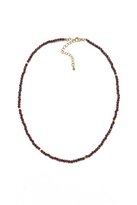 Бусы из микса полудрагоценных вставок (бижутерия)