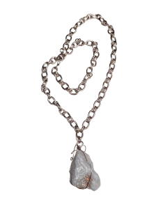 Колье с агатом (бижутерия)