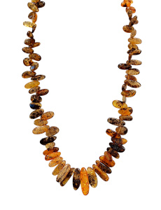 Бусы из натурального янтаря (бижутерия)