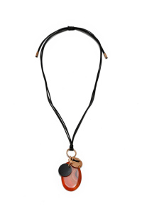 Колье из микса полудрагоценных и искусственных вставок (бижутерия)