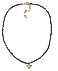 Колье из микса полудрагоценных и искусственных вставок (бижутерия)