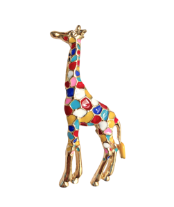 Брошь "Ему видней" с эмалью