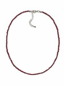 Колье с гранатом (бижутерия)